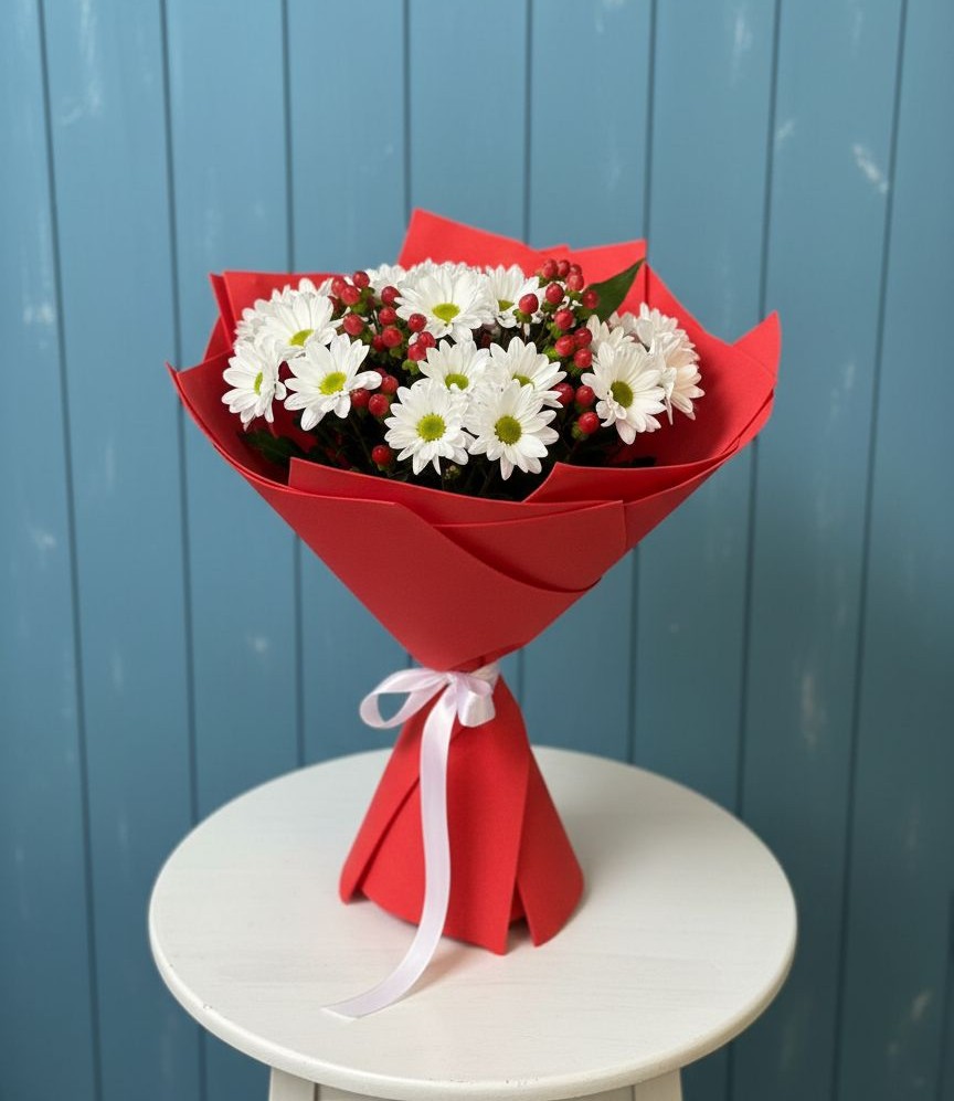 Букет цветов из: Хризантемы в Белово