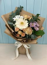 Букет цветов из:  Герберы и Хризантемы в Белово