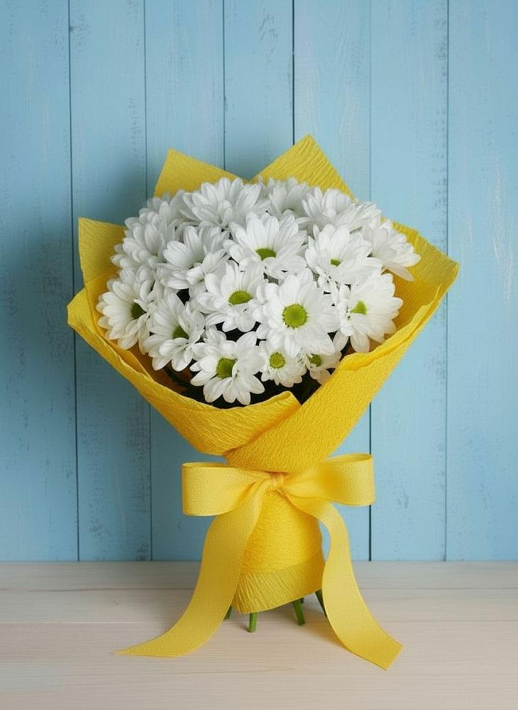 Букет цветов из: Хризантемы в Белово