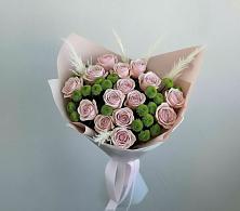 Букет цветов из:  Розы и Хризантемы в Белово