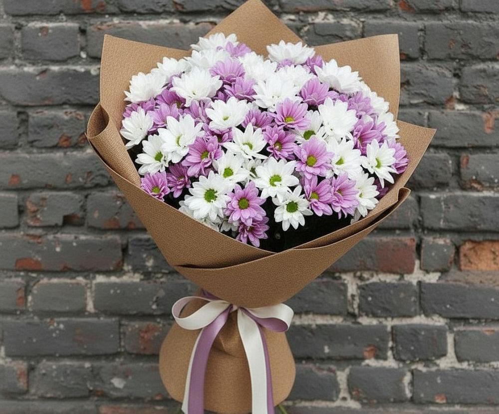 Букет цветов из: Хризантемы в Белово
