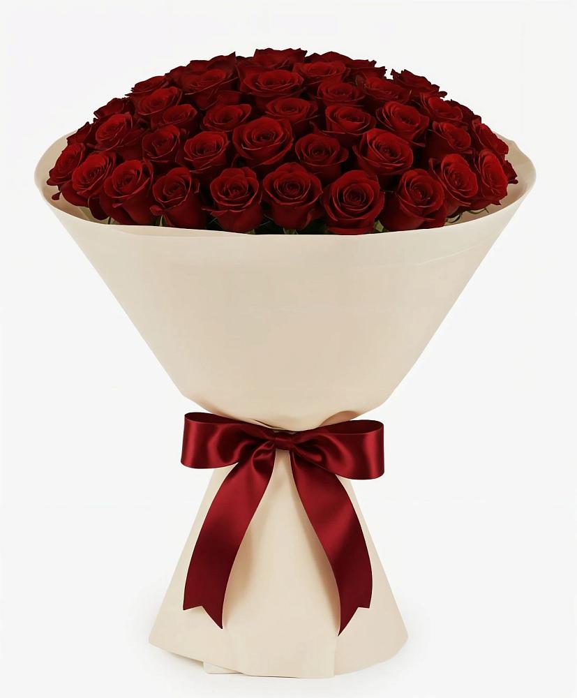 Букет 101 Бордовая роза Блэк Бакарра в Белово