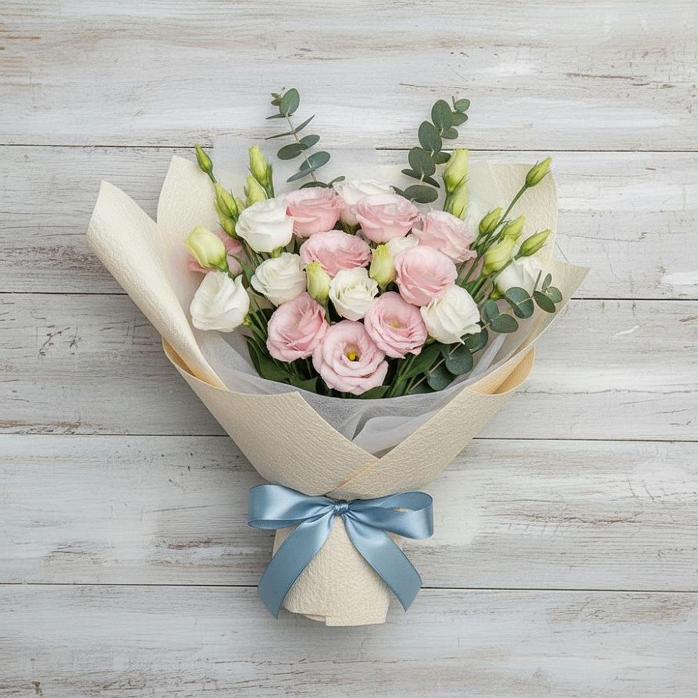 Букет цветов из: Лизиантусы в Белово